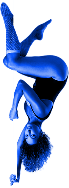 Pole fitness class in South London studio